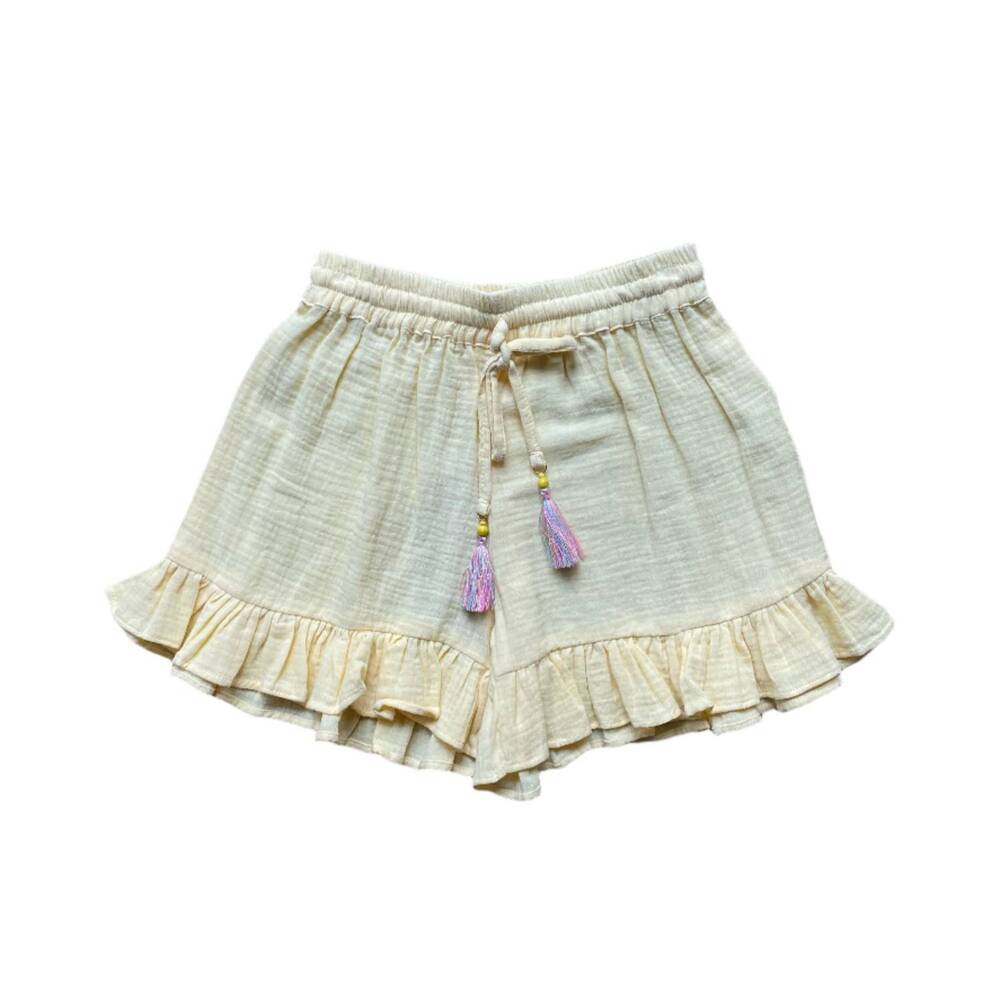 NEW BELA & NUNI kids' frill shorts in yellow